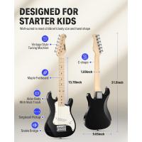 Kit de Guitarra Eléctrica Premium para Principiantes 30 Pulgadas, Estilo ST, Incluye Amplificador, Sintonizador, Capo, Bolsa, Cuerda, Cable (Rojo) - details 10