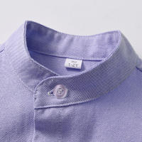 Camisas de manga larga para niños, prendas de vestir exteriores guapos, chaquetas casuales de color caramelo, camisas de estilo universitario para niños, Primavera - details 9
