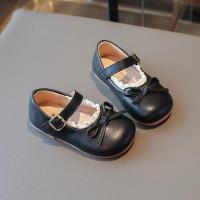 Zapatos de cuero para niños, nuevos zapatos planos para niñas de primavera y otoño con lazo, zapatos informales versátiles de moda de princesa para niños, suela blanda - details 11
