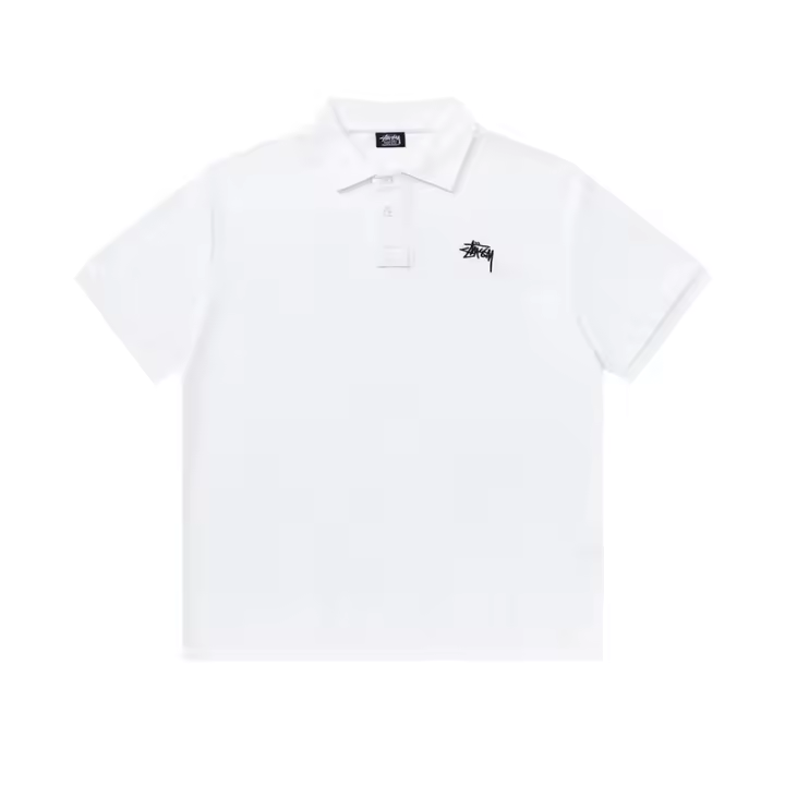 Polo de corte recto y holgado de marca de moda americana, tejido de doble brillo de puro algodón con logotipo bordado clásico, camisa de manga corta sin cuello para hombre, nueva camiseta informal de estilo veraniego para parejas - 1