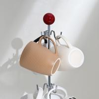 Portavasos de hierro creativo, Base acrílica, estante de almacenamiento para tazas de té al revés, estilo antiguo, ahorro de espacio, portavasos de café para el hogar - details 3