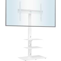 Soporte Suelo TV para Pantallas LED OLED LCD Plasma de 30 a 70 Pulgadas hasta 40 kg, Soporte TV Pie Altura Ajustable con Estantes de Vidrio Templado de 3 Niveles, MAX VESA 600x400 mm - details 3