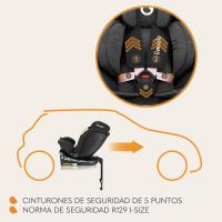Sillón Giratorio 360O para Niños Estabilidad ISOFIX Asiento de Reposacabezas y Dri-Seat Rosa - details 2