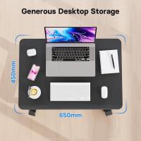Escritorio de pie móvil de 65 × 45 cm con 4 ruedas giratorias, escritorio de pie con ruedas, escritorio de pie ajustable en altura, mesa sobre la cama para sala de estar, dormitorio - details 2