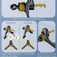 Actualización de Clips de Soporte para Teléfono de Coche Abrazadera de Gancho de Salida de Aire de Coche con Cabeza de Bola de 17mm para Soporte de Teléfono Móvil con Imán - details 5