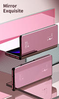 Funda Inteligente para Samsung Galaxy Z Fold Funda de Cuero con Revestimiento de Espejo - details 2