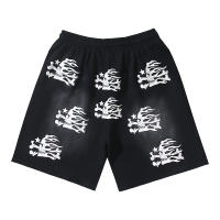 Pantalones Cortos de Baloncesto con Logo Impreso Secado Rápido Puro Algodón - details 1