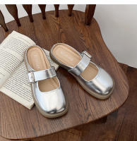 Baotou zapatillas mujer verano desgaste sentido avanzado, la nueva celebridad de Internet super fuego versátil fondo suave medio pie zapatillas - details 20