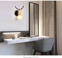 Lámpara de Pared TOMAXIN 16CM con Arte de Cuerno de Hierro Luz Cálida Retro Simple para Sala de Estar Baño Dormitorio Estudio Material de Hierro Fundido Color Blanco Tipo de Bombilla LED Producto Normal - details 2