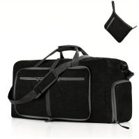 Bolso de mano portátil de gran capacidad, bolso plegable de color sólido, bolso de hombro perfecto para viajes - details 3