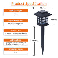 Iluminación Led Solar para exteriores, lámparas solares impermeables para jardín de verano, paisaje, Patio, pasarela, 2 uds. - details 2