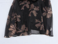 - Nuevo vestido de primavera para mujer, cuello en V, diseño de estilo francés, mangas estampadas - details 7