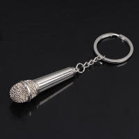 Llavero De Micrófono Hip-Hop De Metal Para Hombres Y Mujeres Llavero De Coche Accesorio Divertido Para Cantantes Regalo Ideal Para Bolso - details 2