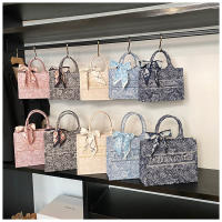 Bolso de Mano Impreso de Estilo Nacional para Mujeres Bolso de Oficina de Gran Capacidad Versátil para Primavera/Verano - details 8