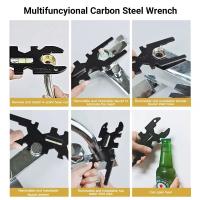 Manguera de reparación de ducha, llave para grifo, tuerca de plástico de acero con alto contenido de carbono, carrete, llave de burbujeador, aflojador ajustable - details 7