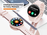 Karchilor Reloj Inteligente Bluetooth Resistente al Agua para Hombres y Mujeres, Llamadas, Deportes, Monitor de Salud, Compatible con Android e iOS - details 0