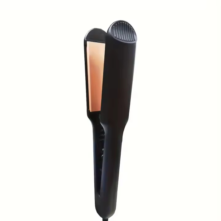 Plancha de pelo profesional 2 en 1, cerámica y rizador, herramienta de alisado y rizado de doble uso con control - 1