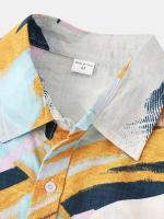 Camisa con estampado Floral personalizado para hombre, camisa para vacaciones en la playa, novedad de verano - details 1