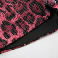 Pantalones Cortos de Lentejuelas Brillantes BUNO Mini Pantalones de Cintura Alta con Estampado de Leopardo Ropa de Calle Impactante - details 15