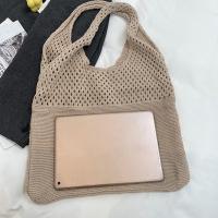 Bolso De Hombro Vintage Tejido Con Agujeros Para Mujer Gran Capacidad Bolso De Compras Bohemio Veraniego Para Playa Y Viajes - details 29