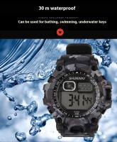 Reloj de Pulsera Electrónico de Moda para Hombres SHUNWAY Impermeable, Luz Nocturna, Deportes al Aire Libre, Camuflaje - details 5