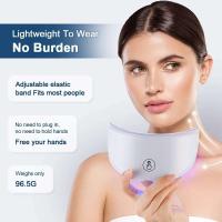 Máscara de terapia de luz roja Led Facial con cuello, 7 colores, para estiramiento de la piel, levantamiento, antienvejecimiento, bioluz, blanqueamiento de belleza para el hogar - details 16