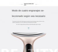 Instrumento de belleza para cuello multifunción con luz en color Instrumento de masaje para cara y cuello - details 9