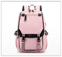 Mochila para Niñas  Mochila de Día al Aire Libre con Puerto de Carga USB 21 Litros Negro Rosa - details 21