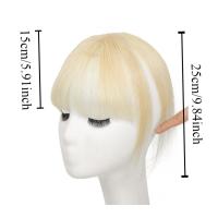 Extensiones de cabello con flequillo para mujer, 4x6/5x7, 100% de cabello humano, flequillo tenue 3D, Clip para pérdida de cabello, piezas de cabello con flecos - details 0
