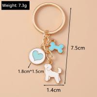 Llavero de Esmalte de Dibujos Animados Perro Pingüino Corazón Estrella Ideal para Mujeres Hombres - details 0