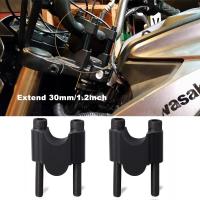 Elevador de manillar, abrazadera para motocicleta, Kit de barras de elevación de 30mm de altura, Compatible (negro) - details 0