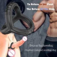 Anillo de silicona negro Leten para retrasar la eyaculación, bloqueador de semen, anillo reutilizable para hombres, juguetes sexuales para parejas, sex shop. - details 3