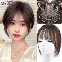 XIYUE-Parche de peluca con flequillo de trébol de cuatro hojas para mujer, pelo sintético suelto y alto con parte superior de calavera que cubre el cabello blanco - details 0