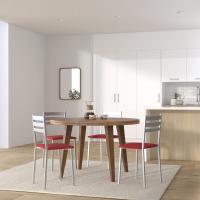 Dos Sillas de Cocina Respaldo Franjas Beige - details 20