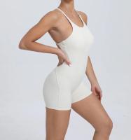 Mono de yoga Peach para levantamiento de glúteos y espalda hermosa para correr al aire libre para mujer, ejercicio ajustado, mono de fitness de secado rápido - details 3