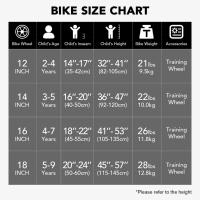 Bicicleta Infantil 14/16/18/20 Pulgadas para niñas y niños de 3-13 años, 14/16/18/20 Pulgadas Bicicleta para niños con estabilizadores (Rosa, Beige, Azul, Plata, Verde) - details 78