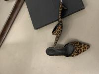 Sandalias Planas de Moda para Mujer Estampado de Leopardo Novedad con Falda - details 4