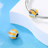 Pulsera de viaje de plata esterlina S925 con encantos de tierra para mujeres DIY de 3mm joyería fina de cumpleaños regalo con cuentas de zirconia y piedra natural - details 7