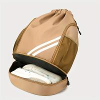 Mochila deportiva con cordón para Yoga y Fitness, bolsa deportiva para exteriores con cremallera de gran capacidad, separación de ropa seca y húmeda - details 11