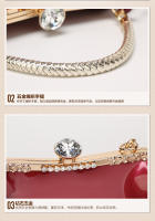 Bolso de mujer 2025 nueva moda de charol rojo brillante bolso de boda nupcial bolso de mensajero de hombro para mujer - details 24