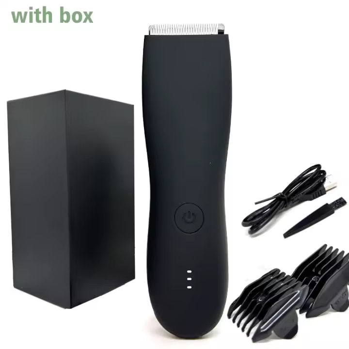 Afeitadora de pelo corporal para hombres, recortadora de bolas para Ingle, cuchilla de cerámica reemplazable, Afeitadora eléctrica, cortadora impermeable - 1