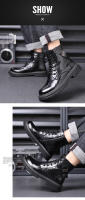 Cuero Piel de vaca Forro polar Botas cálidas para hombres Botas de tendencia versátiles Botas de herramientas - details 17