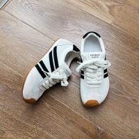 Cuero Forrest Gump zapatos nueva explosión de verano malla delgada de cuero transpirable ocio deportes zapatos de entrenamiento fondo plano - details 1