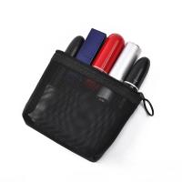 Bolsa de maquillaje de malla negra transparente para mujer, bolsa de cosméticos pequeña y grande, bolsas de almacenamiento portátiles, artículos de tocador de viaje, bolsa organizadora de toallas - details 7