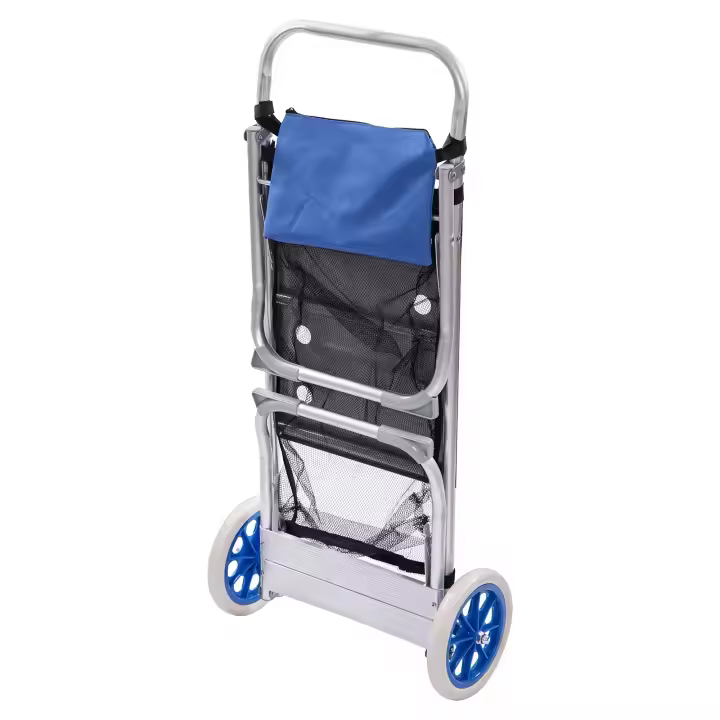 Carrito Porta Sillas de Playa y Camping, Carrito Plegable Multifunciona - 1