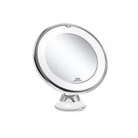 Espejo de maquillaje de viaje con aumento Flexible de 10x, pantalla táctil, luz LED regulable, espejo de escritorio, ventosa inferior, 3 modos de iluminación de colores - details 11