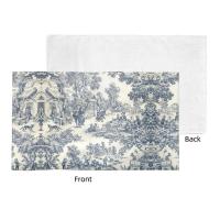 Toile De Jouy Toalla Algodón Francés Azul Marino Baño Ducha Deportes Yoga Toallas - details 90
