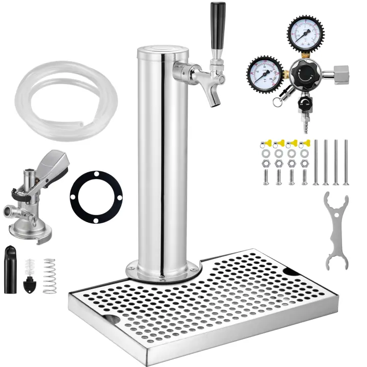 Kit de torre Kegerator de SucceBuy: conversión de cerveza de un solo grifo de acero inoxidable para fiestas en casa. Este kit SucceBuy es perfecto para traer la experiencia de bar a casa. - 1