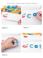 Alfabeto Inglés de madera, juguetes educativos de aprendizaje de palabras de ortografía para niños, juegos de rompecabezas - details 6