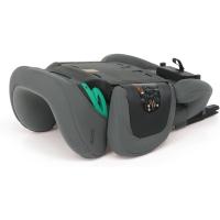 para niños de 100 a 150 cm de altura, 3-12 años, conforme ECE R129, fijación Dualfix (Isofix y non), protección contra impactos laterales, desenfundable, gris - details 2